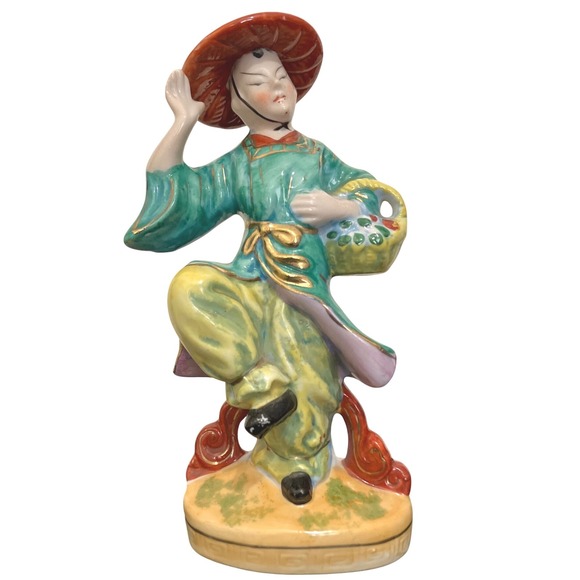 Other - VTG Occupied‎ Japan Porcelain Hand painted Oriental Lady Figurine